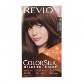Revlon Colorsilk Beautiful Color Farba do włosów 59,1ml 43 Medium Golden Brown zestaw upominkowy