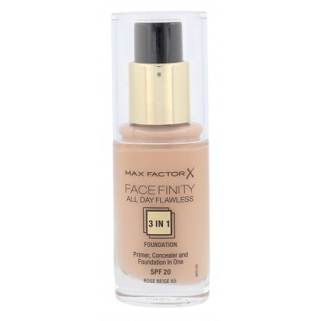 Max Factor Facefinity All Day Flawless 3in1 SPF20 Podkład 30ml 65 Rose Beige