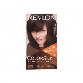 Revlon Colorsilk Beautiful Color Farba do włosów 59,1ml 32 Dark Mahogany Brown zestaw upominkowy