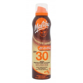 Malibu Continuous Spray Dry Oil SPF30 Preparat do opalania ciała 175ml