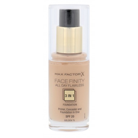 Max Factor Facefinity All Day Flawless 3in1 SPF20 Podkład 30ml 75 Golden