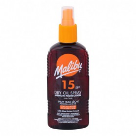 Malibu Dry Oil Spray SPF15 Preparat do opalania ciała 200ml
