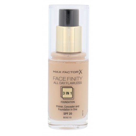 Max Factor Facefinity All Day Flawless 3in1 SPF20 Podkład 30ml 55 Beige