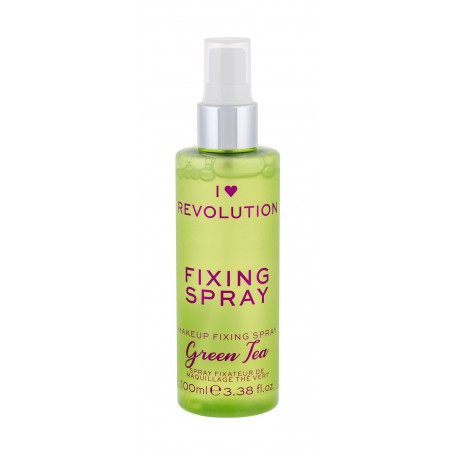Makeup Revolution London I Heart Revolution Fixing Spray Green Tea Utrwalacz makijażu 100ml