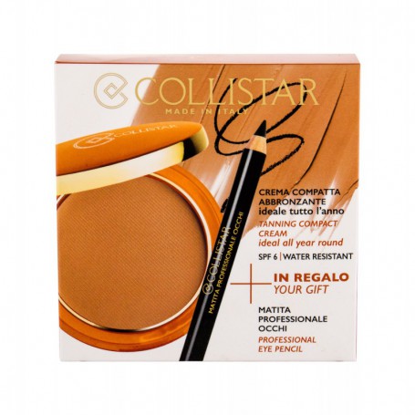 Collistar Tanning Compact Cream SPF6 Puder 9g 2 Bahamas zestaw upominkowy