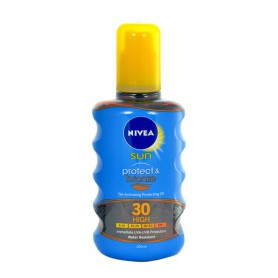 Nivea Sun Protect & Bronze Oil Spray SPF30 Preparat do opalania ciała 200ml