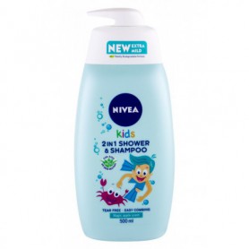 Nivea Kids 2in1 Shower & Shampoo Magic Apple Scent Żel pod prysznic 500ml
