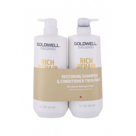 Goldwell Dualsenses Rich Repair Szampon do włosów 1000ml zestaw upominkowy